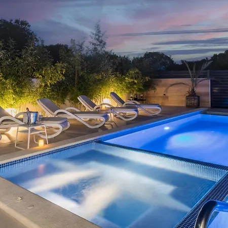 Miaa Newly Built Modern In For 9 People With Heated Swimming Pool & Jacuzzi Villa Medulin